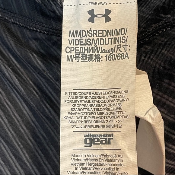 Under Armour Women’s Black geometric leggings Allseason gear Size M - Picture 5 of 6